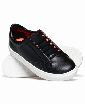 Superdry Brooklyn Lo Trainer Női Tornacipő Fekete | TZMGO2567